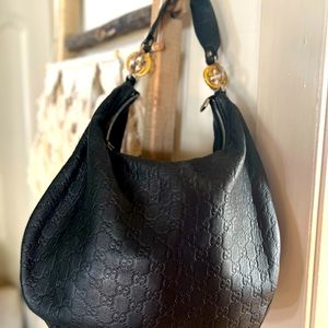 Authentic Gucci Guccissima Twins Hobo Medium